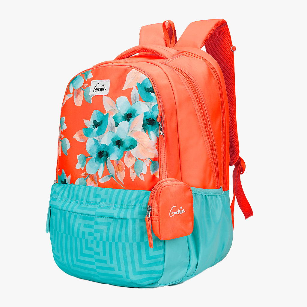 Genie Daisy 36L Coral Laptop Backpack With Raincover