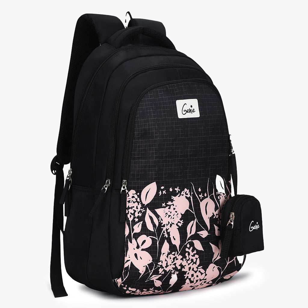Genie Elena 36L Black School Backpack