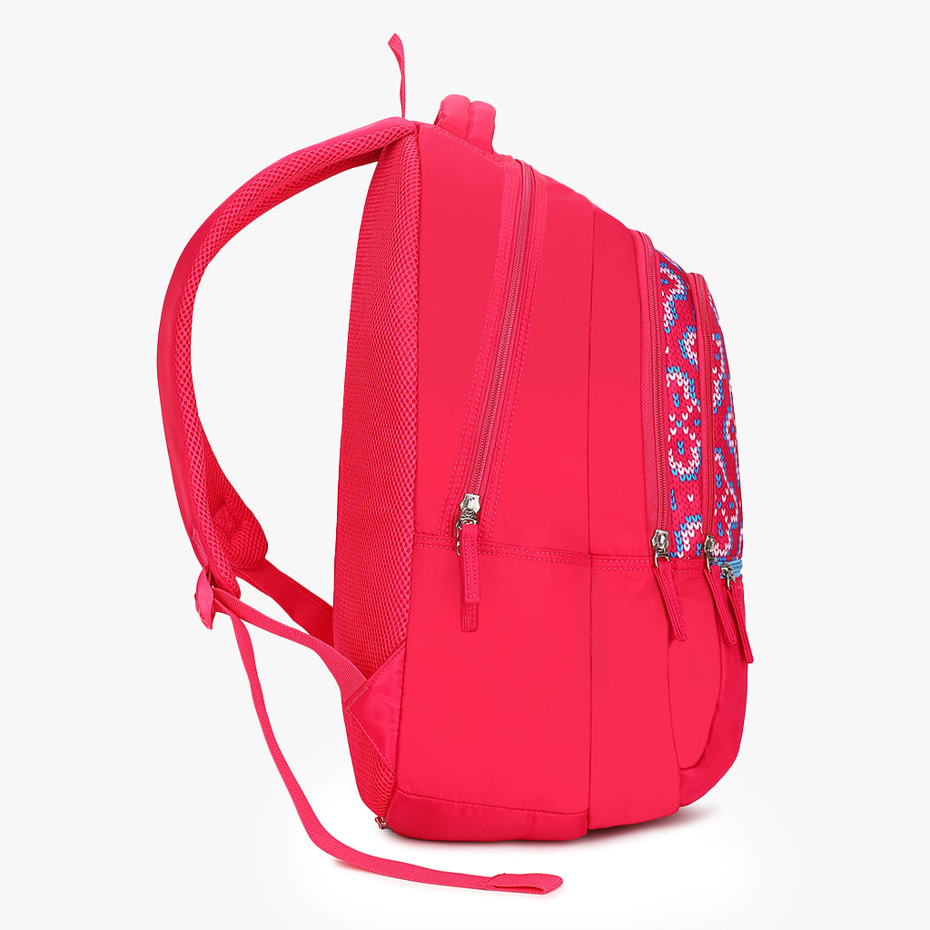 Genie Eve 36L Pink Laptop Backpack With Laptop Sleeve