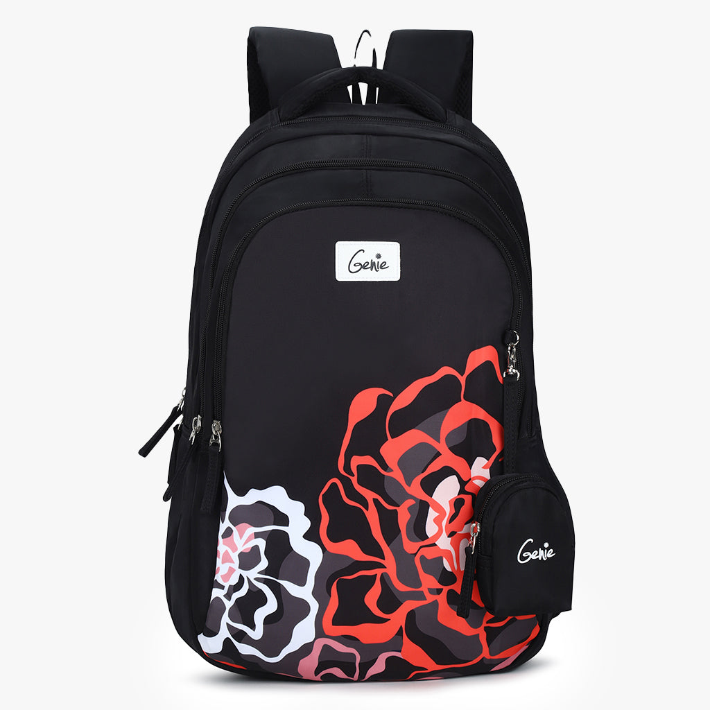 Genie Evelyn 19 Inch 36L Black School Backpack