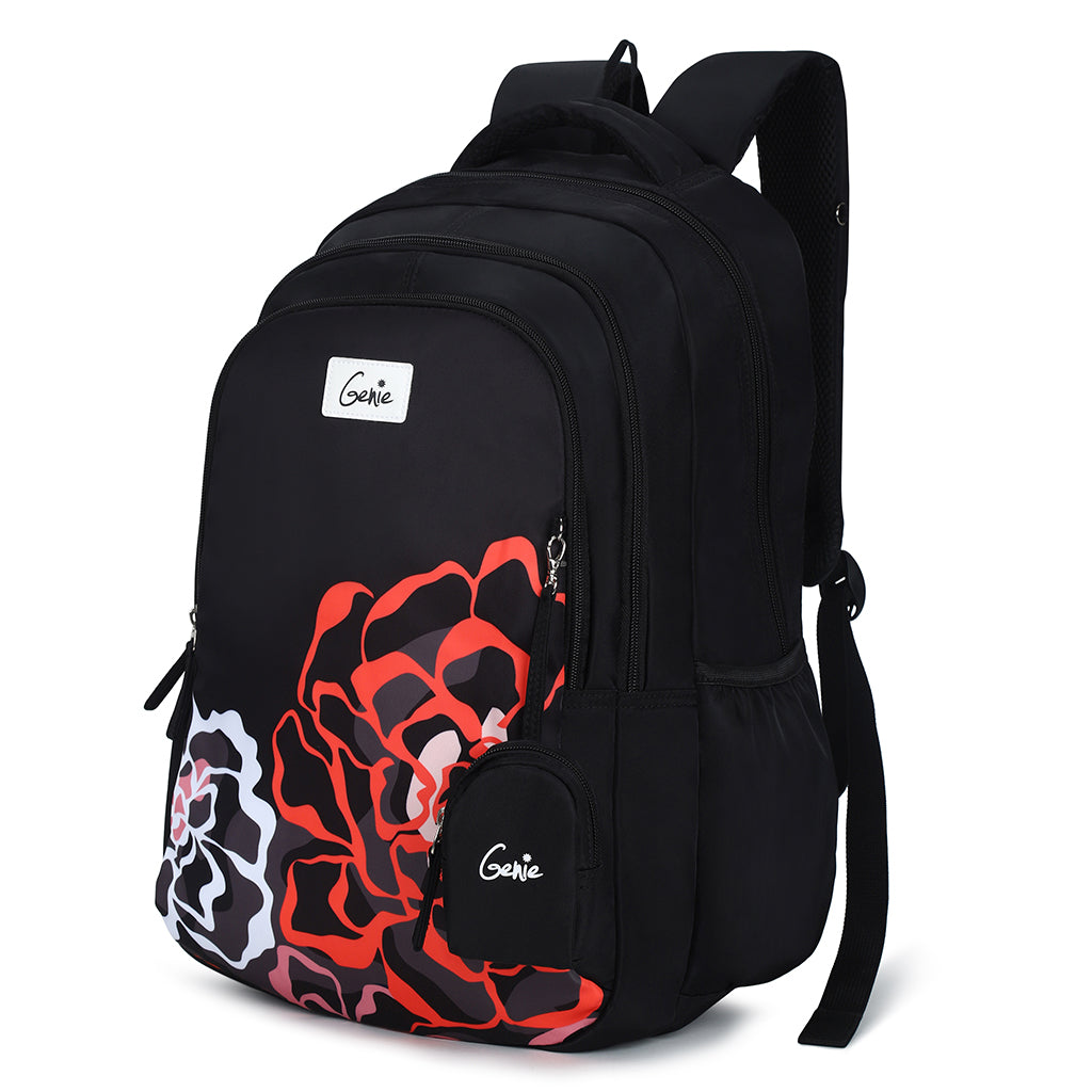 Genie Evelyn 19 Inch 36L Black School Backpack