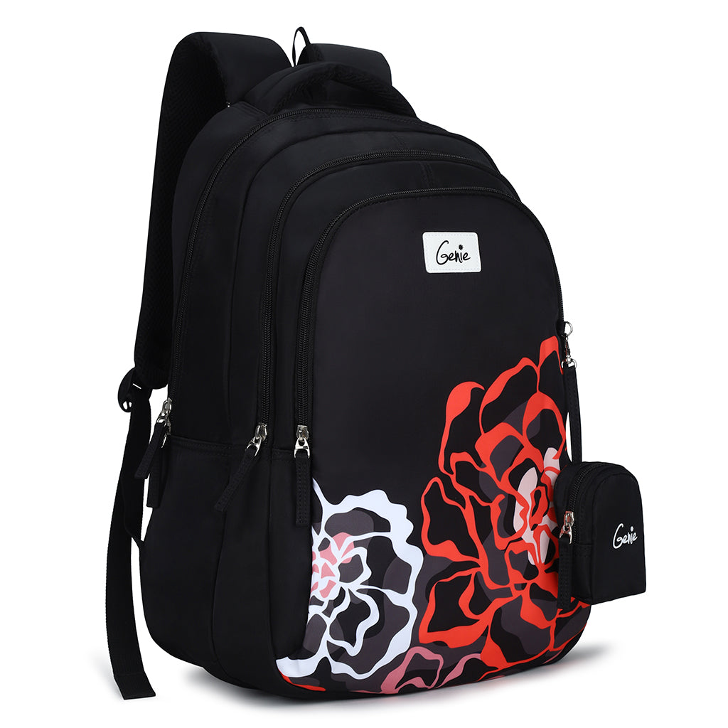 Genie Evelyn 19 Inch 36L Black School Backpack