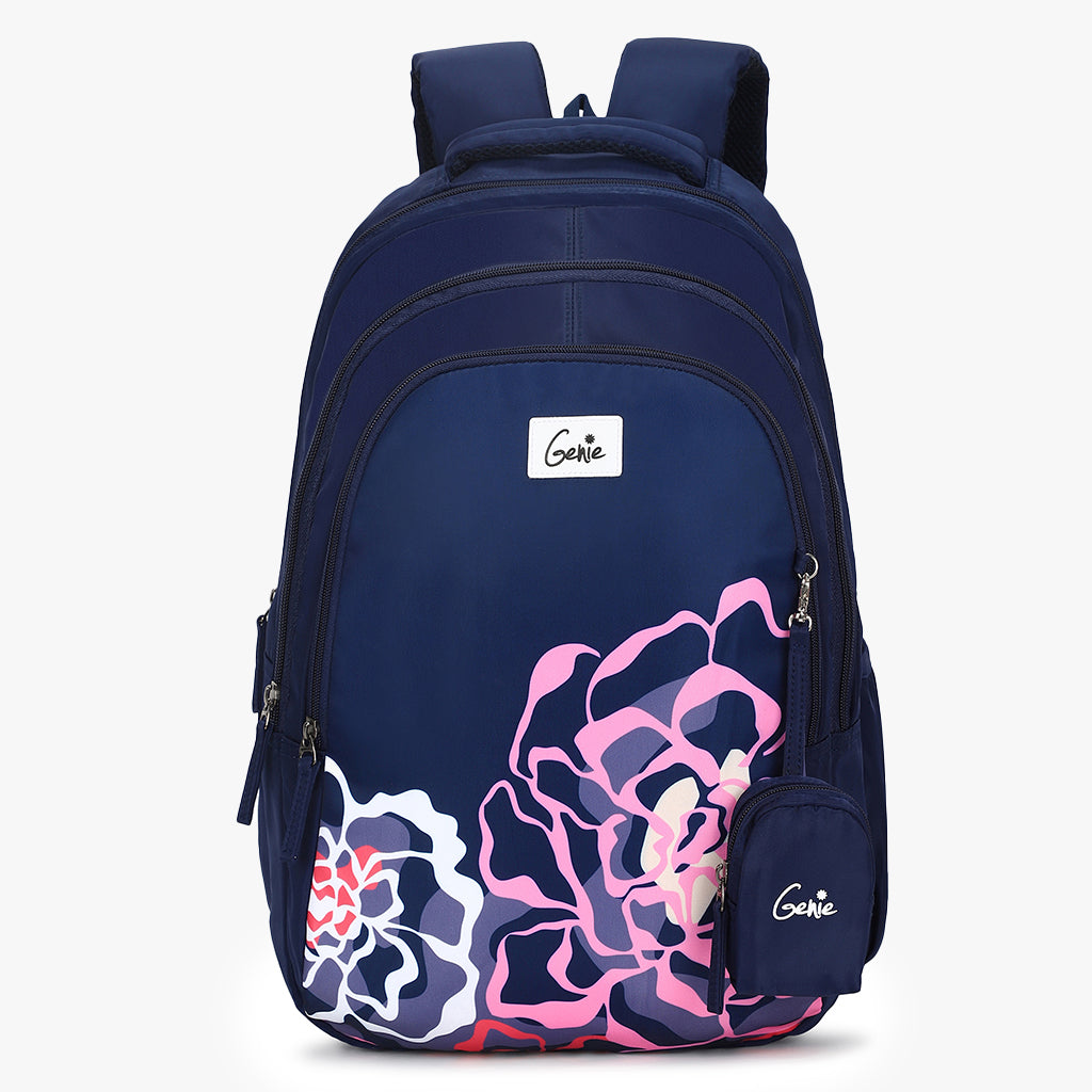 Genie Evelyn 19 Inch 36L Blue School Backpack