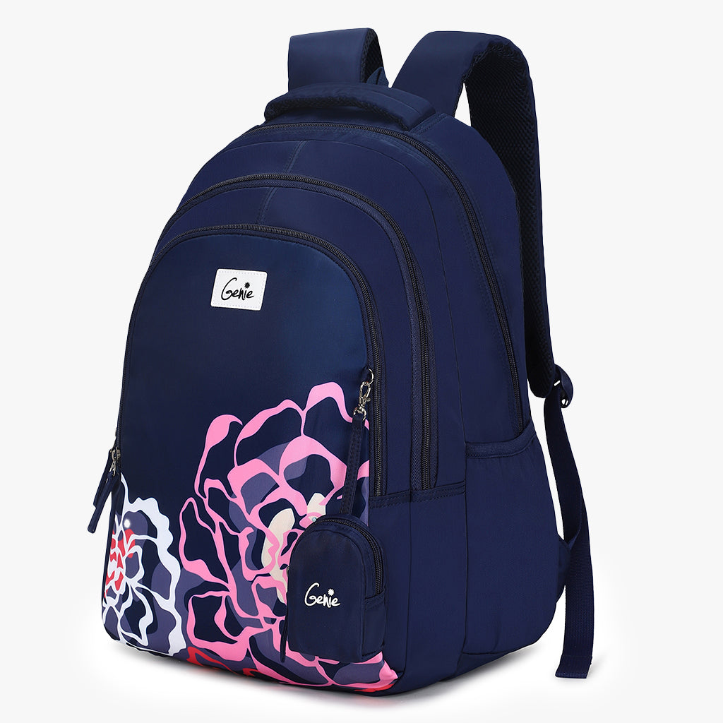 Genie Evelyn 19 Inch 36L Blue School Backpack