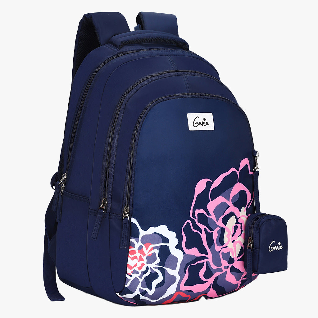 Genie Evelyn 19 Inch 36L Blue School Backpack