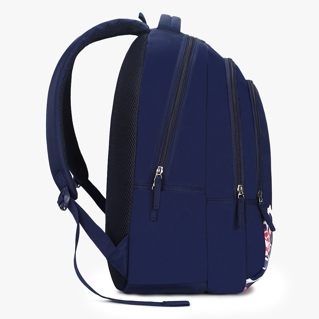 Genie Evelyn 19 Inch 36L Blue School Backpack