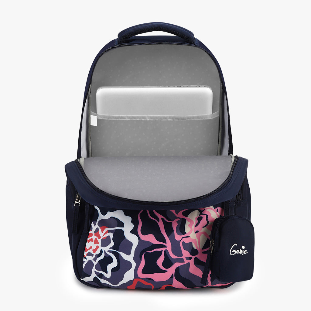 Genie Evelyn 19 Inch 36L Blue School Backpack