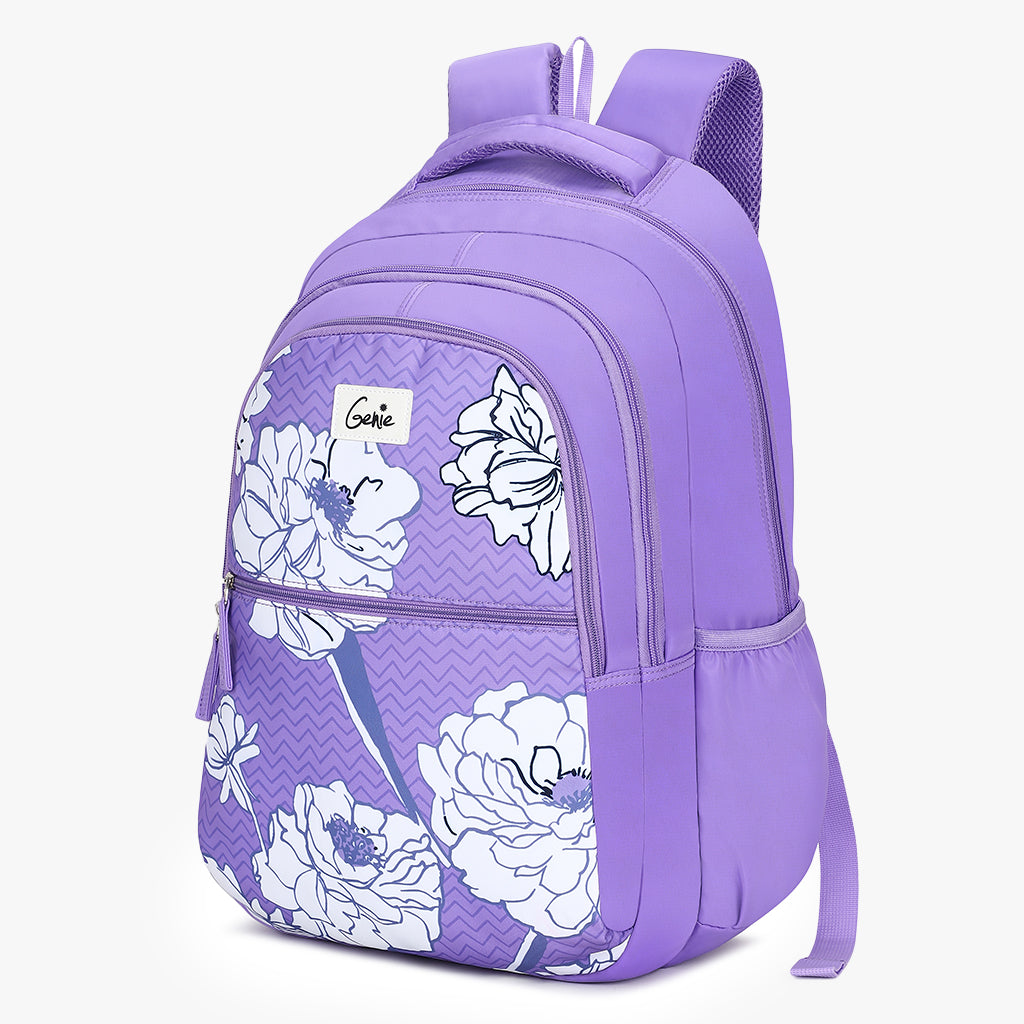 Genie Fern 36L Purple Laptop Backpack With Laptop Sleeve