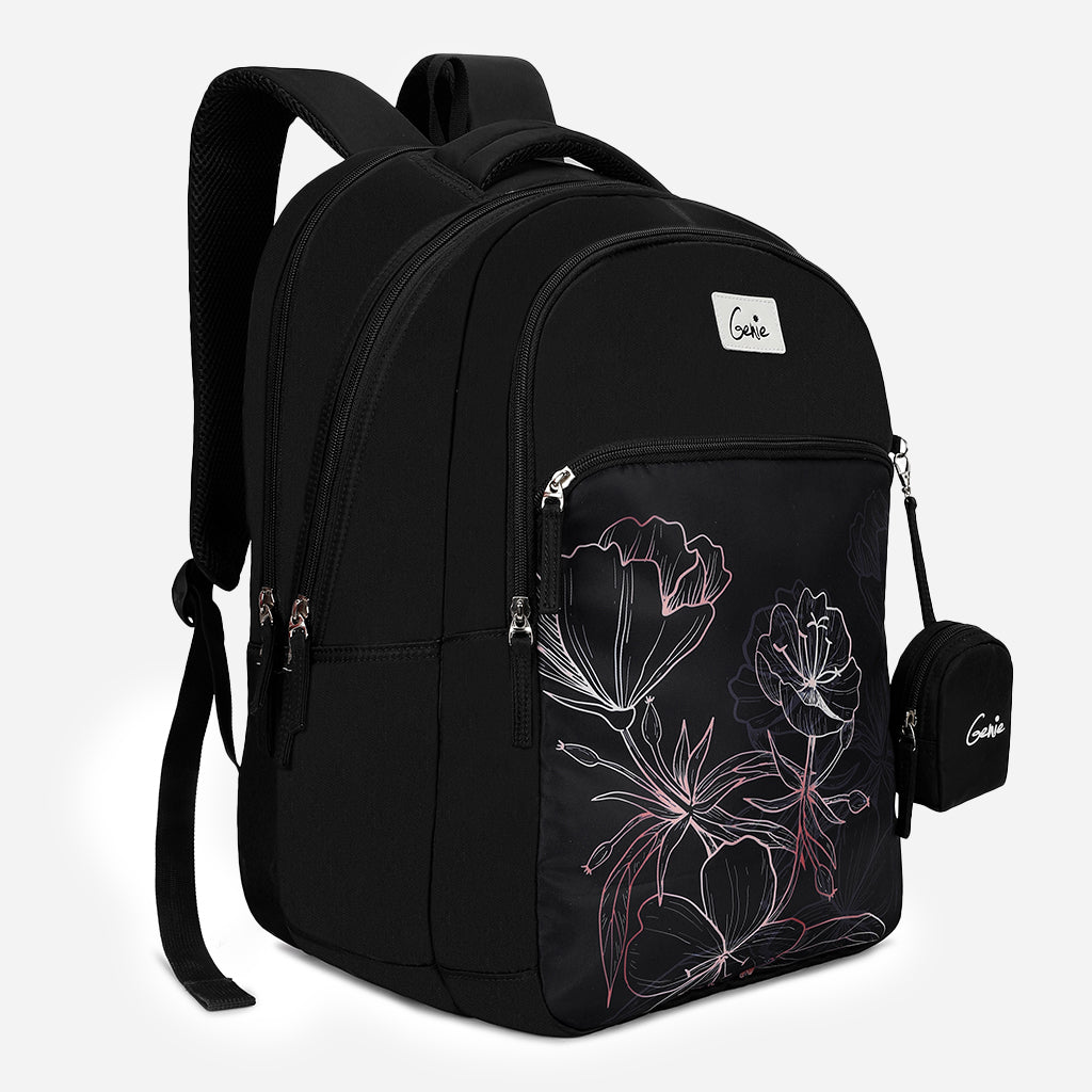 Genie Hailey 36L Black Laptop Backpack