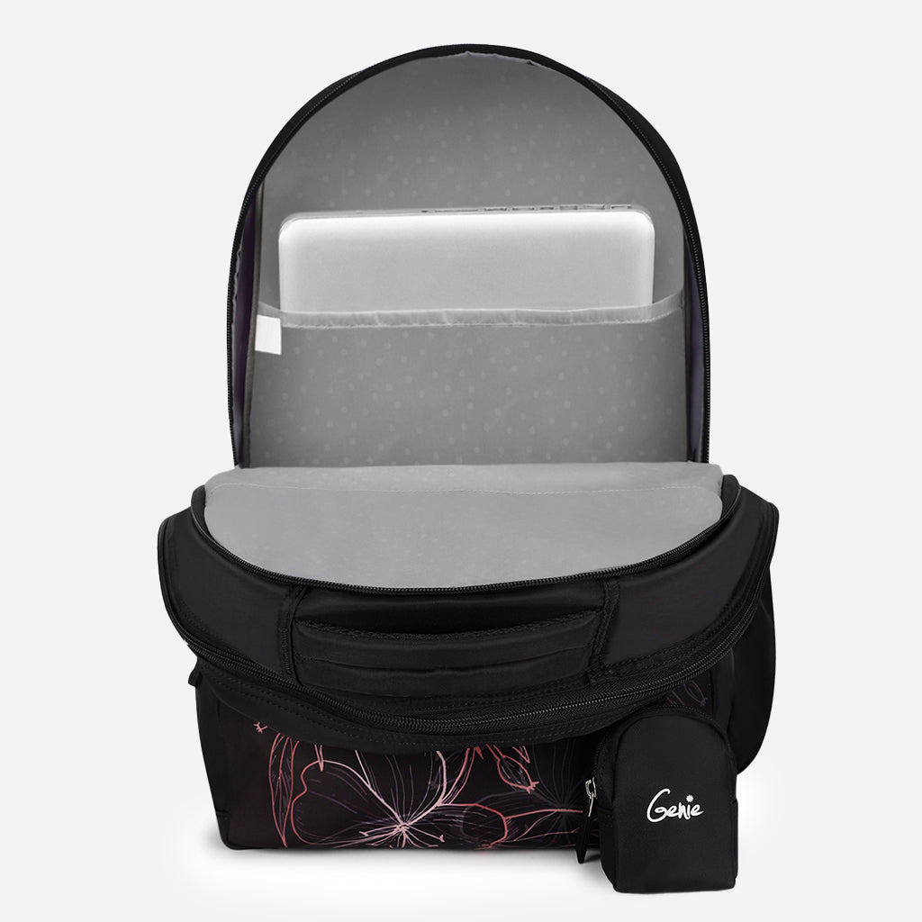 Genie Hailey 36L Black Laptop Backpack