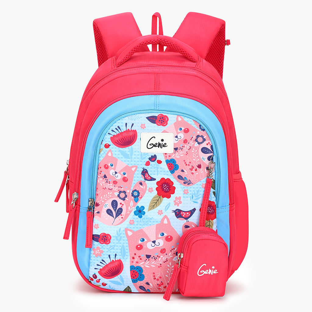 Genie Kitty 20L Pink Kids Backpack