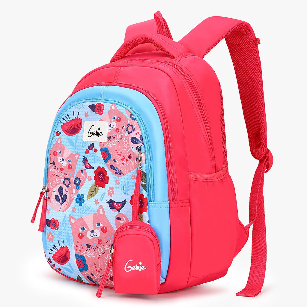 Genie Kitty 20L Pink Kids Backpack