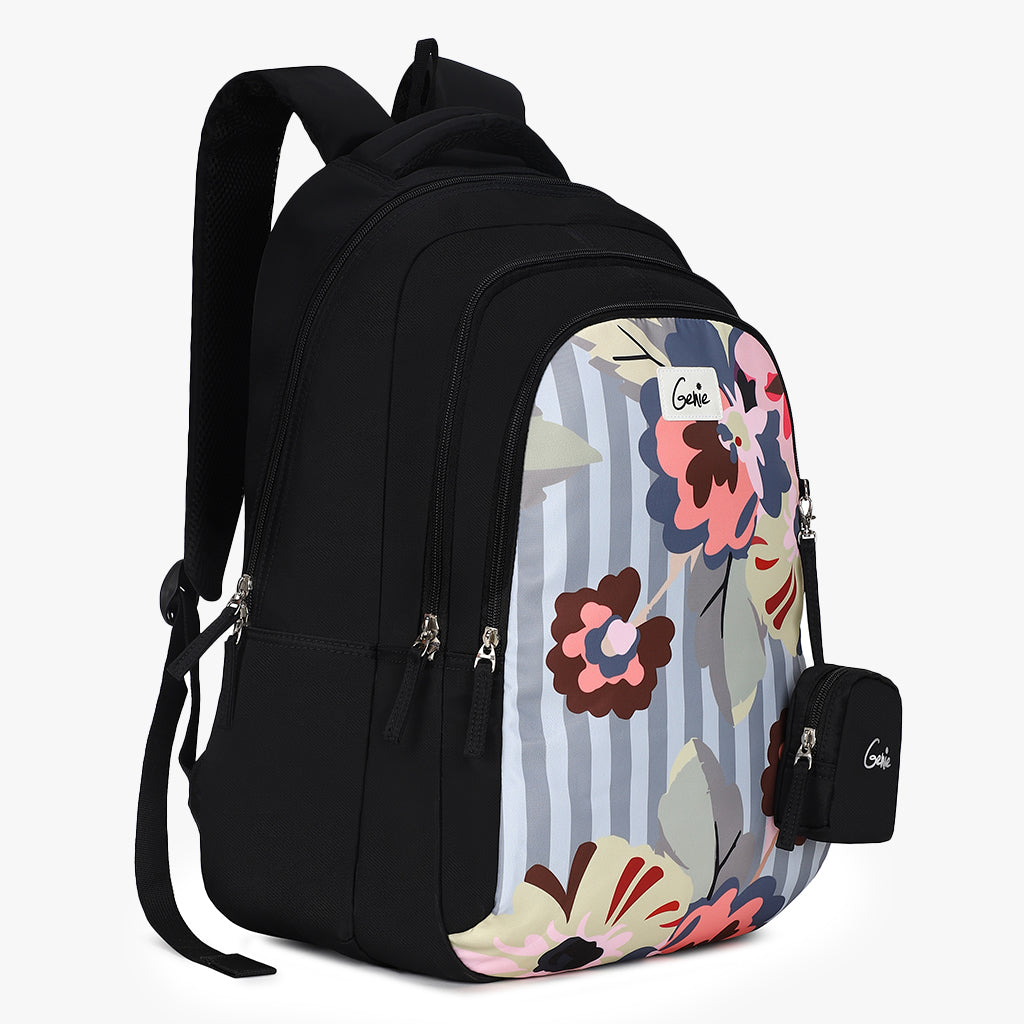 Genie Lynda 36L Black School Backpack
