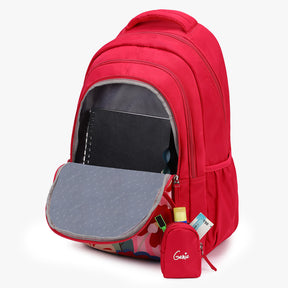 Genie Lynda 36L Pink School Backpack With Premium Fabric