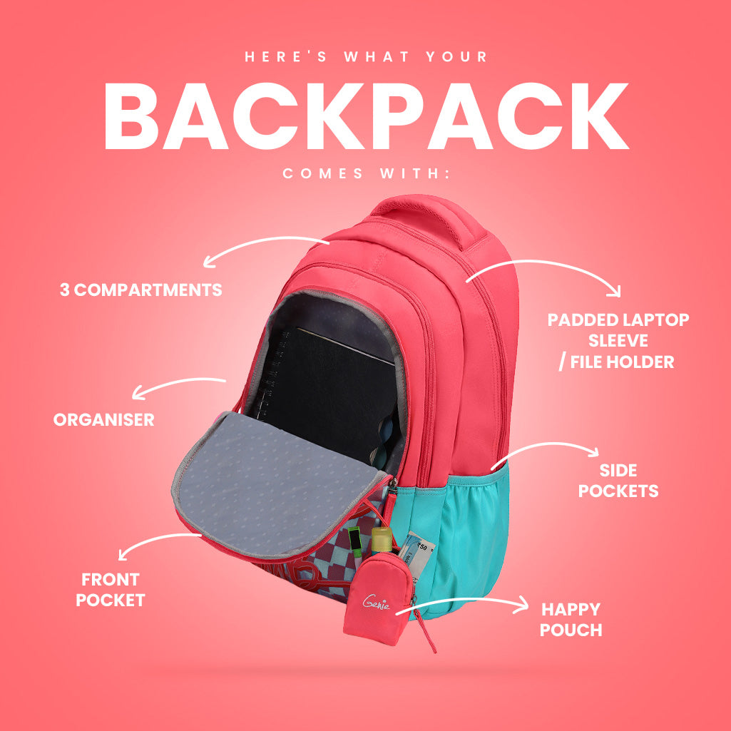 Millie School Backpack - Teal