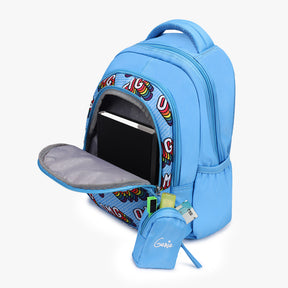 Genie OMG 20L Blue Kids Backpack With Comfortable Padding