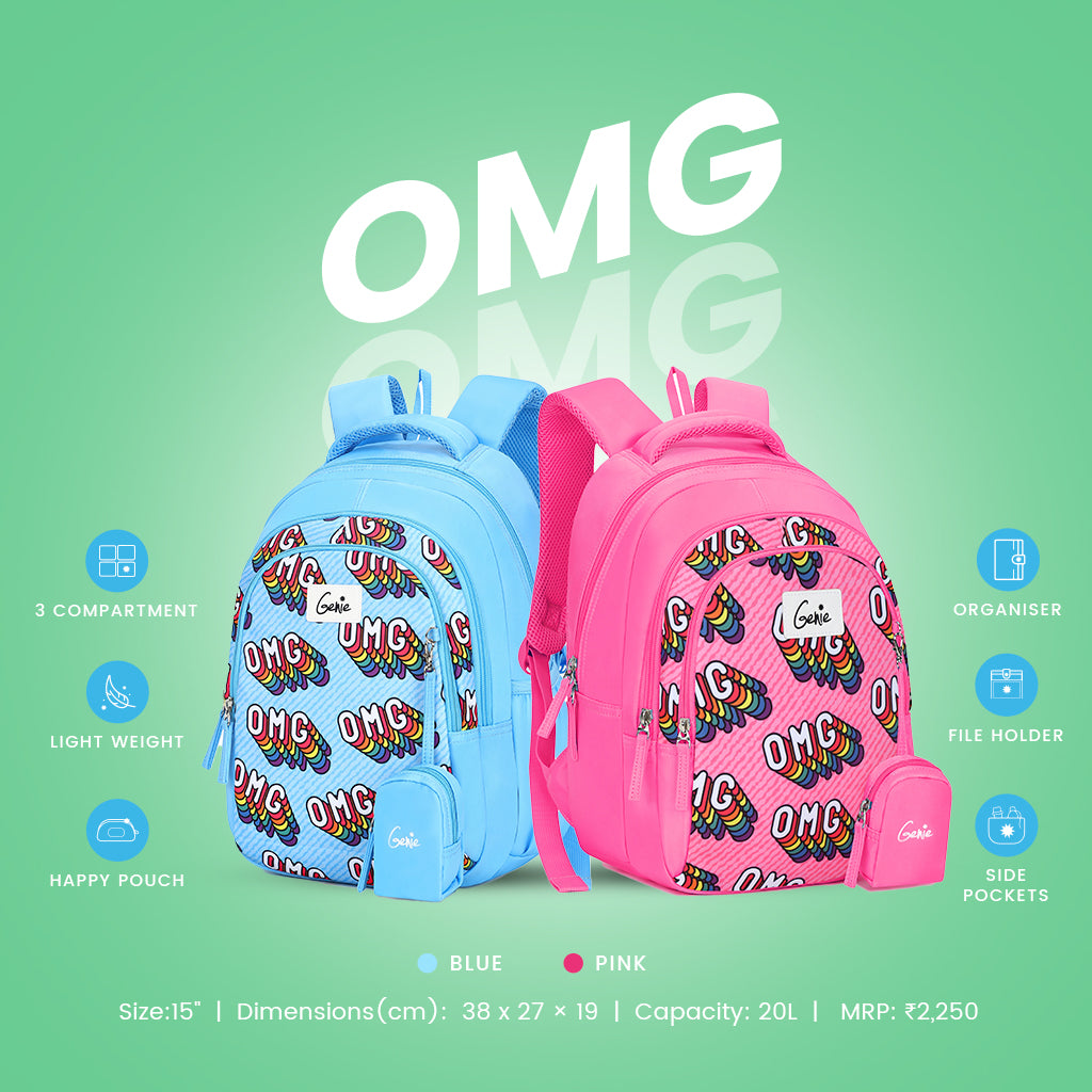 Genie OMG 20L Blue Kids Backpack
