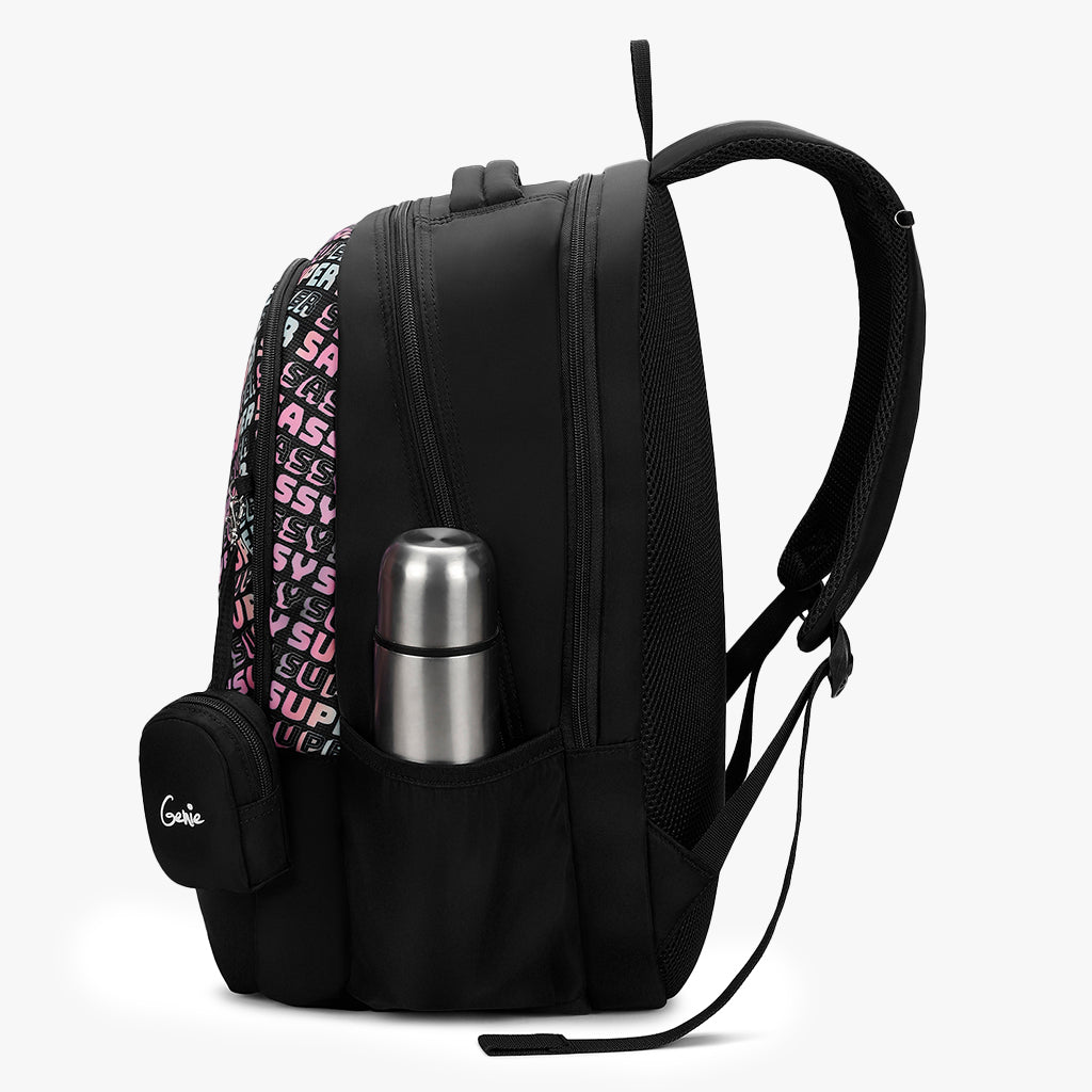 Sass Laptop and Raincover Backpack - Black