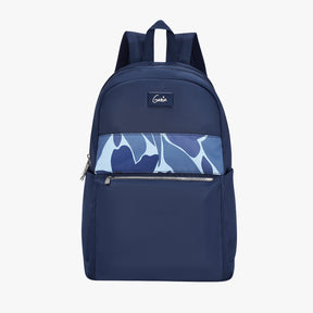 Genie Tiffany 22L Navy Blue College Backpack With Laptop Sleeve