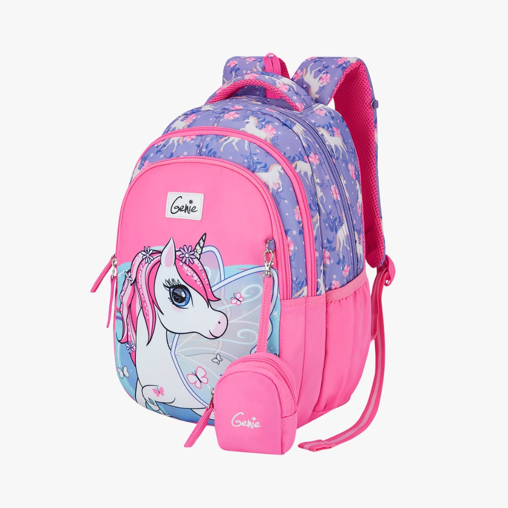 Magic Unicorn Small Backpack for Kids - Pink With Comfortable Padding
