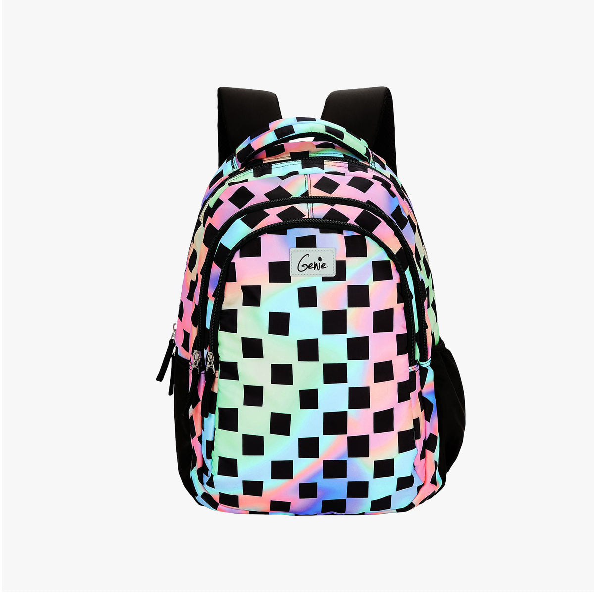 Genie Iridescence 27L Multicolor Juniors Backpack With Premium Fabric