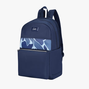 Genie Tiffany 22L Navy Blue College Backpack With Laptop Sleeve