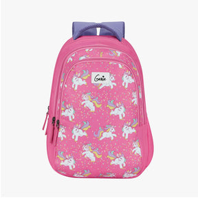 Genie Unicorn 27L Pink Juniors Backpack With Easy Access Pockets