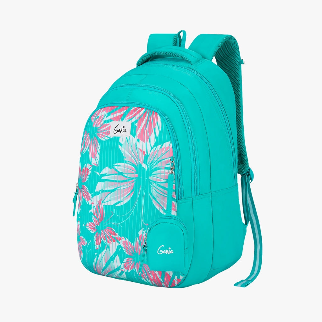 Beautiful ergonomic pink Amálka school bag with pencil case and snack bag -  set