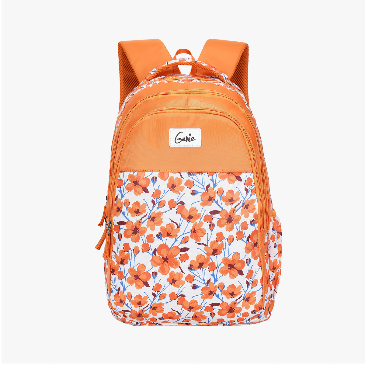 Genie Camellia 27L Orange Juniors Backpack With Spacious Compartment