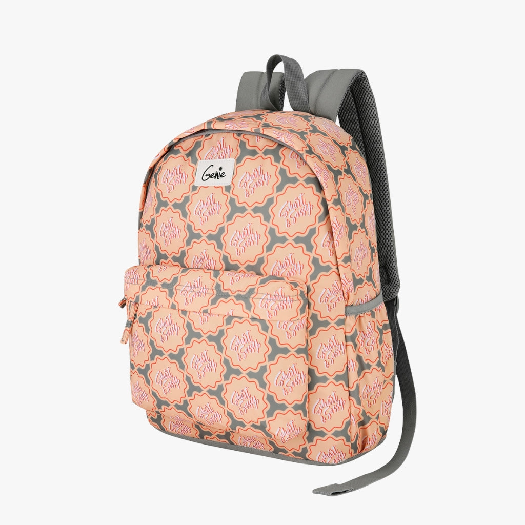 Genie Smartsassy 18L Coral Casual backpack With Easy Access Pockets