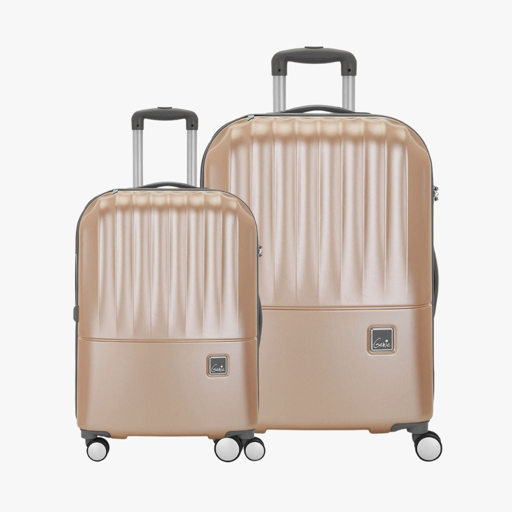 Genie Glam Set of 2 Medium & Large Trolley Bags With Dual Wheels & TSA Lock