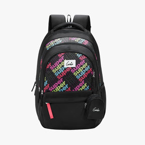 Genie Avery 36L Black Laptop Backpack With Laptop Sleeve