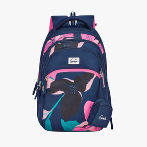 Genie Petunia 27L Navy Blue Juniors Backpack With Easy Access Pockets