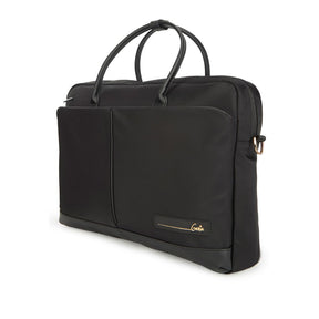 Maven 18L Black Satchel With Trolley and Laptop Sleeve