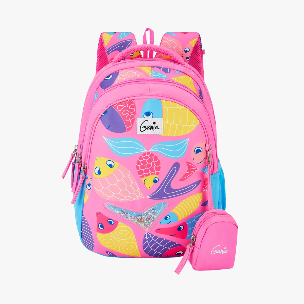 Finley Small Backpack for Kids - Pink With Comfortable Padding