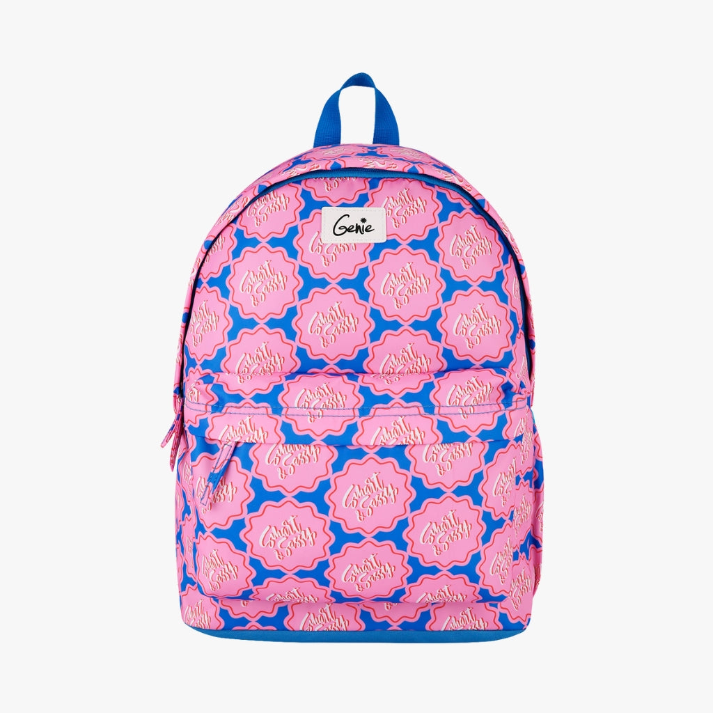 Genie Smartsassy 18L Pink Casual backpack With Easy Access Pockets