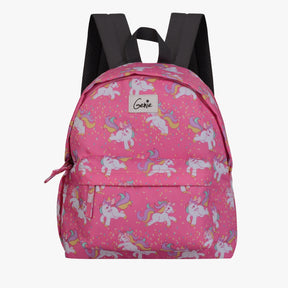 Genie Unicorn 13.5L Pink Small Casual Backpack With Easy Access Pockets