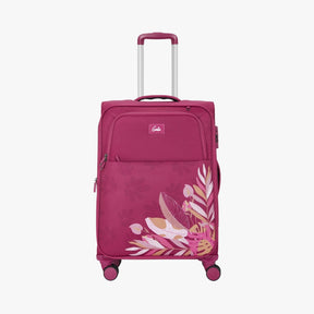 Genie Bloom Wine Red Trolley Bag