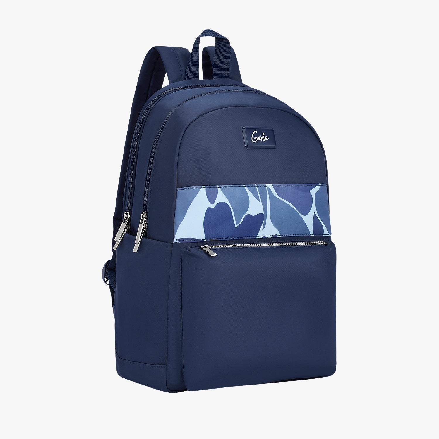 Genie Tiffany 22L Navy Blue College Backpack With Laptop Sleeve