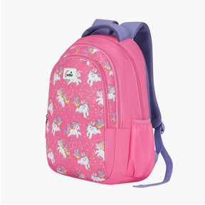 Genie Unicorn 27L Pink Juniors Backpack With Easy Access Pockets