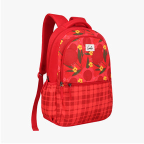 Genie Chekmex 36L Red School Backpack With Easy Access Pockets