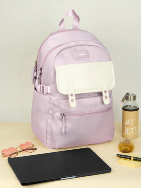 Kdream 27L Lavender Casual Backpack With Laptop Sleeve
