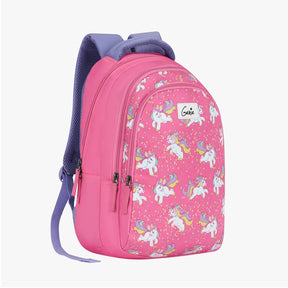 Genie Unicorn 27L Pink Juniors Backpack With Easy Access Pockets