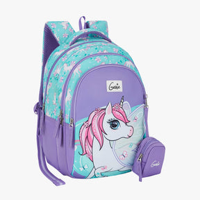 Magic Unicorn Small Backpack for Kids - Lavender With Comfortable Padding
