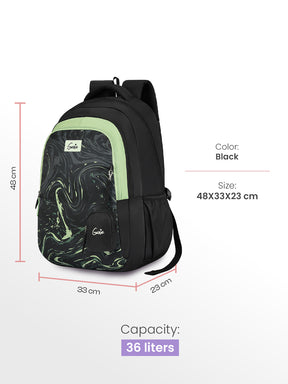 Aqualit 36L School Backpack - Black