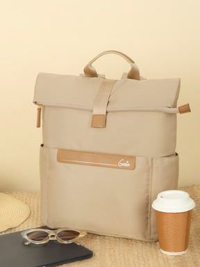 Rogue 27 L Beige Top Open Formal Backpack with Laptop Sleeve