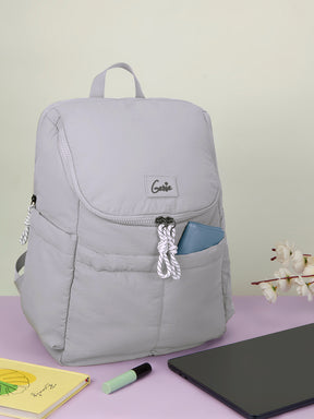 Plushpack 27L Grey Casual Backpack With Laptop Sleeve