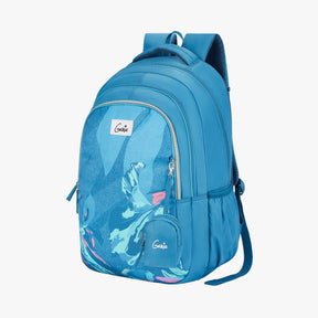 Sea Bloom 36L School Backpack - Steel Blue