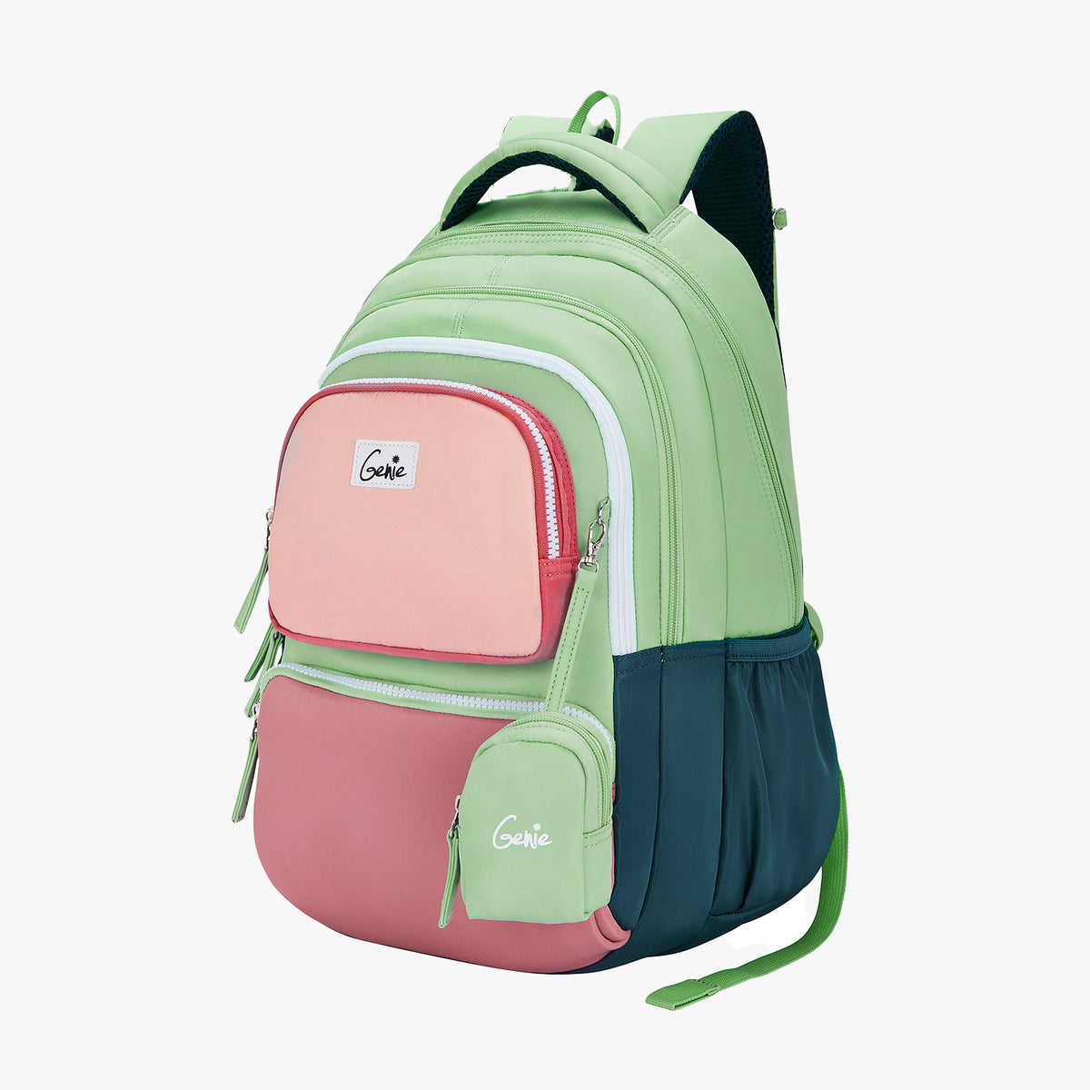 Buy Genie Razzle 27L Green School Backpack Online