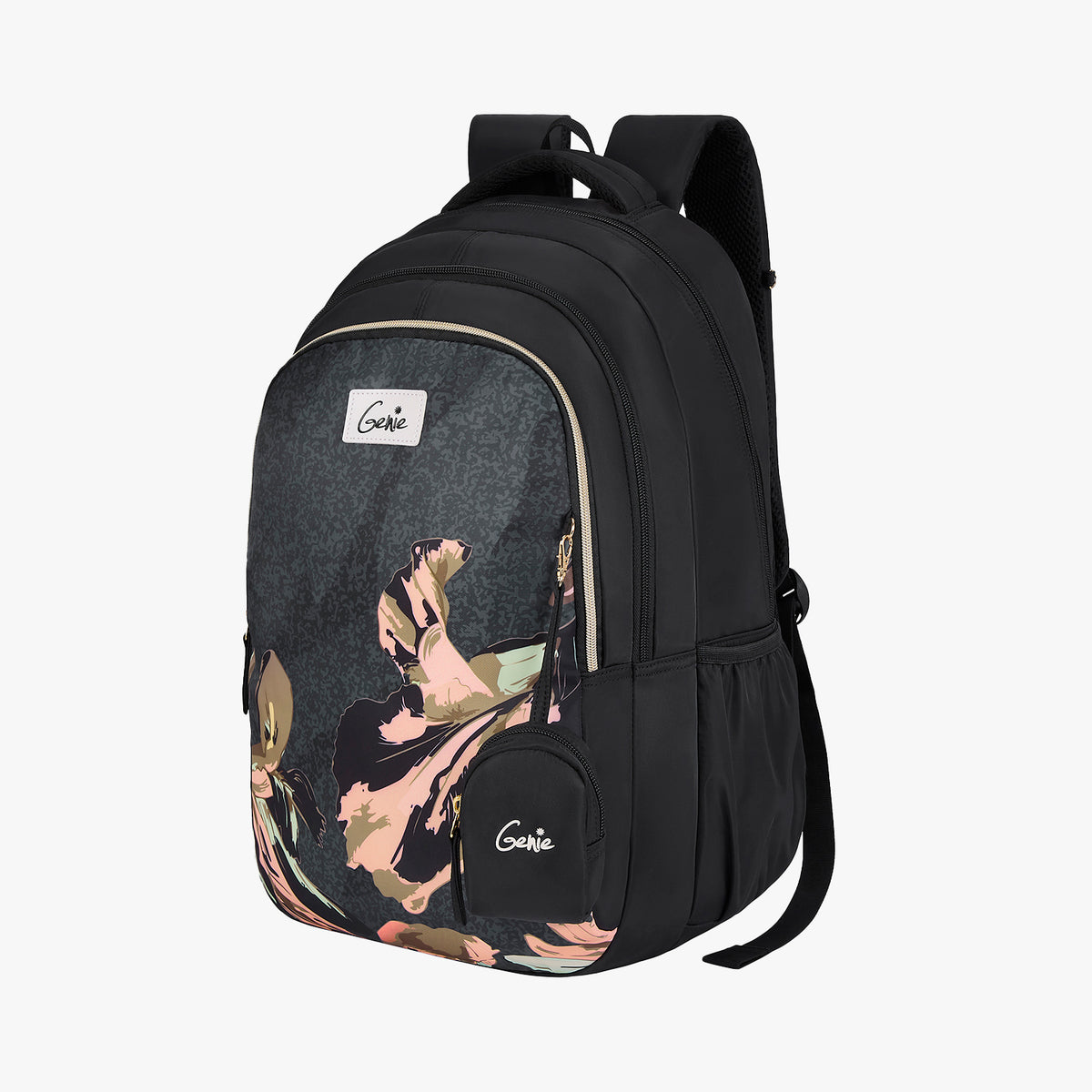 Sea Bloom 36L School Backpack - Black
